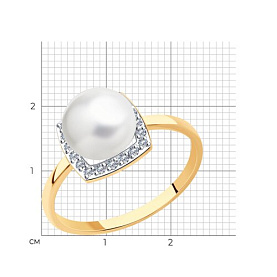 Кольцо SOKOLOV - Золото 375, Жемчуг культивированный (арт. 37791208)