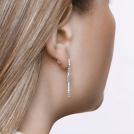 Серьги SOKOLOV - Серебро 925, Фианит (арт. 94023665)