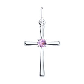 Подвеска SOKOLOV - Серебро 925, Аметист (арт. 92030720)