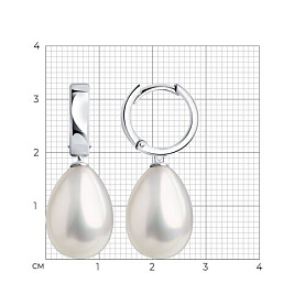 Серьги SOKOLOV - Серебро 925, Жемчуг синтетический (арт. 94027674)