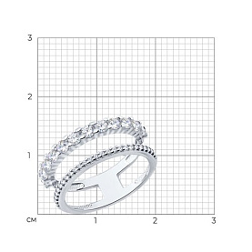 Кольцо SOKOLOV - Серебро 925, Фианит (арт. 94014876)