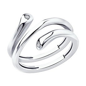 Кольцо SOKOLOV - Серебро 925, Фианит (арт. 94013462)