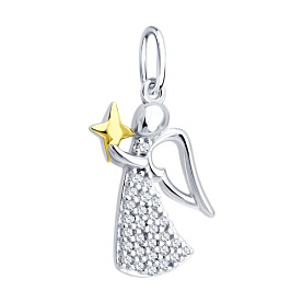 Подвеска Diamant - Серебро 925, Фианит (арт. 94-130-00116-1)