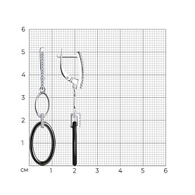 Серьги Diamant - Серебро 925, Керамика, Фианит (арт. 94-121-01271-1)