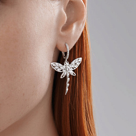 Серьги SOKOLOV - Серебро 925, Фианит (арт. 94027058)