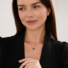 Колье SOKOLOV - Серебро 925, Малахит (арт. 83070064)