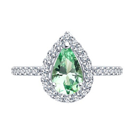 Кольцо SOKOLOV - Серебро 925, Синтетический ситалл , Фианит (арт. 92014337)