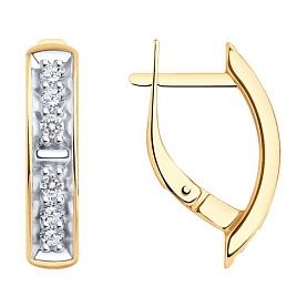 Серьги Diamant - Серебро 925, Фианит (арт. 93-120-01544-1)