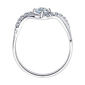 Кольцо SOKOLOV - Серебро 925, Фианит (арт. 94012201)