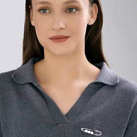 Булавка Diamant - Серебро 925, Жемчуг имитация (арт. 94-140-00046-1)