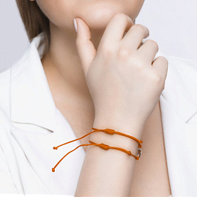 Браслет SOKOLOV - Серебро 925, Синтетический рубин, Фианит (арт. 94050442)