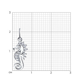 Подвеска SOKOLOV - Серебро 925, Фианит (арт. 94032872)