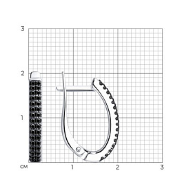 Серьги SOKOLOV - Серебро 925, Фианит (арт. 94024811)