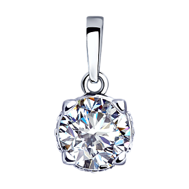 Подвеска SOKOLOV - Серебро 925, Фианит (арт. 94032260)