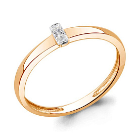 Кольцо Аквамарин - Серебро 925, Фианит (арт. 67796.6)