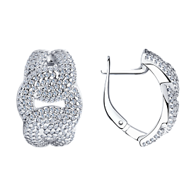 Серьги SOKOLOV - Серебро 925, Фианит (арт. 94025298)