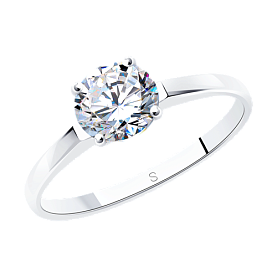 Кольцо SOKOLOV - Серебро 925, Фианит (арт. 94010279)