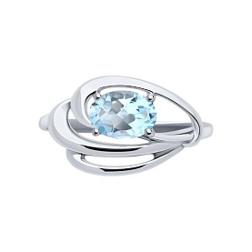 Кольцо Diamant - Серебро 925, Топаз (арт. 94-310-00174-1)