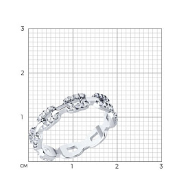 Кольцо SOKOLOV - Серебро 925, Фианит (арт. 94014231)