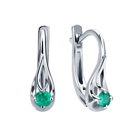 Серьги Platinum Lab. - Платина 950 (арт. ПС-202И-01)