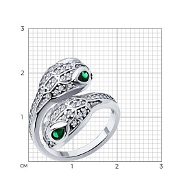 Кольцо SOKOLOV - Серебро 925, Фианит (арт. 94014259)