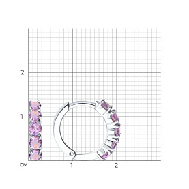 Серьги SOKOLOV - Серебро 925, Аметист (арт. 92022408)