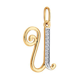 Подвеска Diamant - Золото 585, Фианит (арт. 51-130-02893-1)