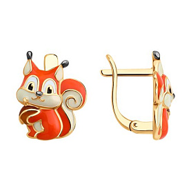 Серьги SOKOLOV - Серебро 925, Эмаль (арт. 93022468)