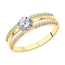 Кольцо SOKOLOV - Серебро 925, Фианит (арт. 93011011)