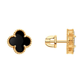 Серьги SOKOLOV - Золото 585, Оникс (арт. 729084)