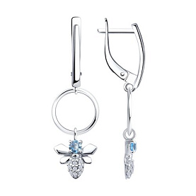 Серьги Diamant - Серебро 925, Фианит (арт. 94-121-00095-1)