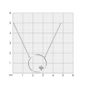 Колье SOKOLOV - Серебро 925, Фианит (арт. 94070673)