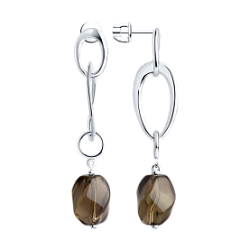 Серьги SOKOLOV - Серебро 925, Кварц (арт. 92022301)