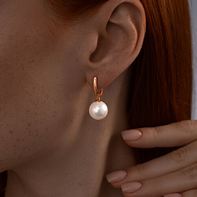 Серьги SOKOLOV - Серебро 925, Жемчуг синтетический (арт. 93021191)