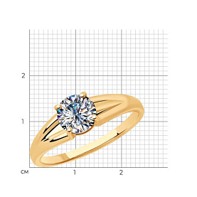 Кольцо SOKOLOV - Серебро 925, Фианит (арт. 93010799)