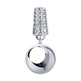 Подвеска SOKOLOV - Серебро 925, Фианит (арт. 94032500)