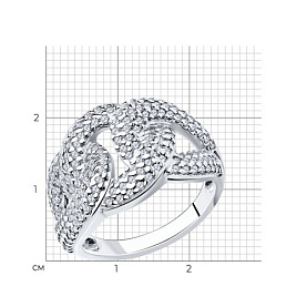 Кольцо SOKOLOV - Серебро 925, Фианит (арт. 94013633)