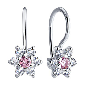 Серьги SOKOLOV - Серебро 925, Фианит (арт. 94026645)