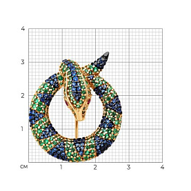 Брошь Diamant - Серебро 925, Фианит (арт. 93-140-02300-1)