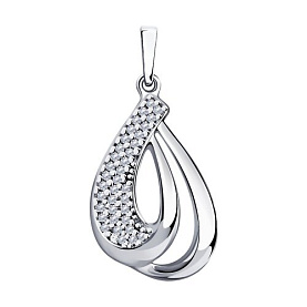 Подвеска Diamant - Серебро 925, Фианит (арт. 94-130-00691-1)