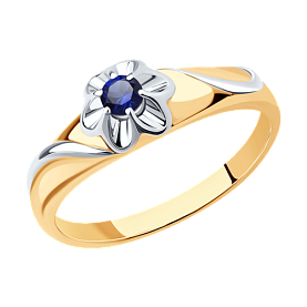 Кольцо Diamant - Серебро 925, Синтетический сапфир (арт. 93-310-00982-1)