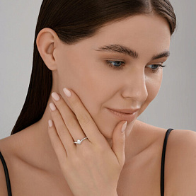 Кольцо SOKOLOV - Серебро 925, Фианит (арт. 94014405)