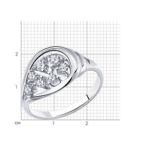 Кольцо Diamant - Серебро 925, Фианит (арт. 94-110-00566-1)