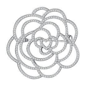 Брошь Talant - Серебро 925, Фианит (арт. 60-72-0001-17714)