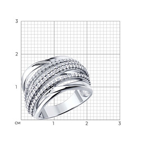 Кольцо SOKOLOV - Серебро 925, Фианит (арт. 94014851)