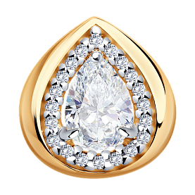 Подвеска SOKOLOV - Серебро 925, Фианит (арт. 93030346)