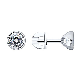 Серьги SOKOLOV - Серебро 925, Фианит (арт. 94021901)