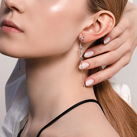 Серьги SOKOLOV - Серебро 925, Фианит (арт. 94025805)