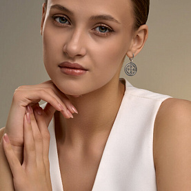 Серьги Diamant - Серебро 925 (арт. 94-121-00110-1)