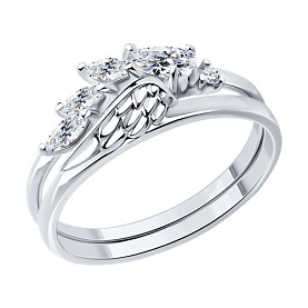 Кольцо SOKOLOV - Серебро 925, Фианит (арт. 94013804)